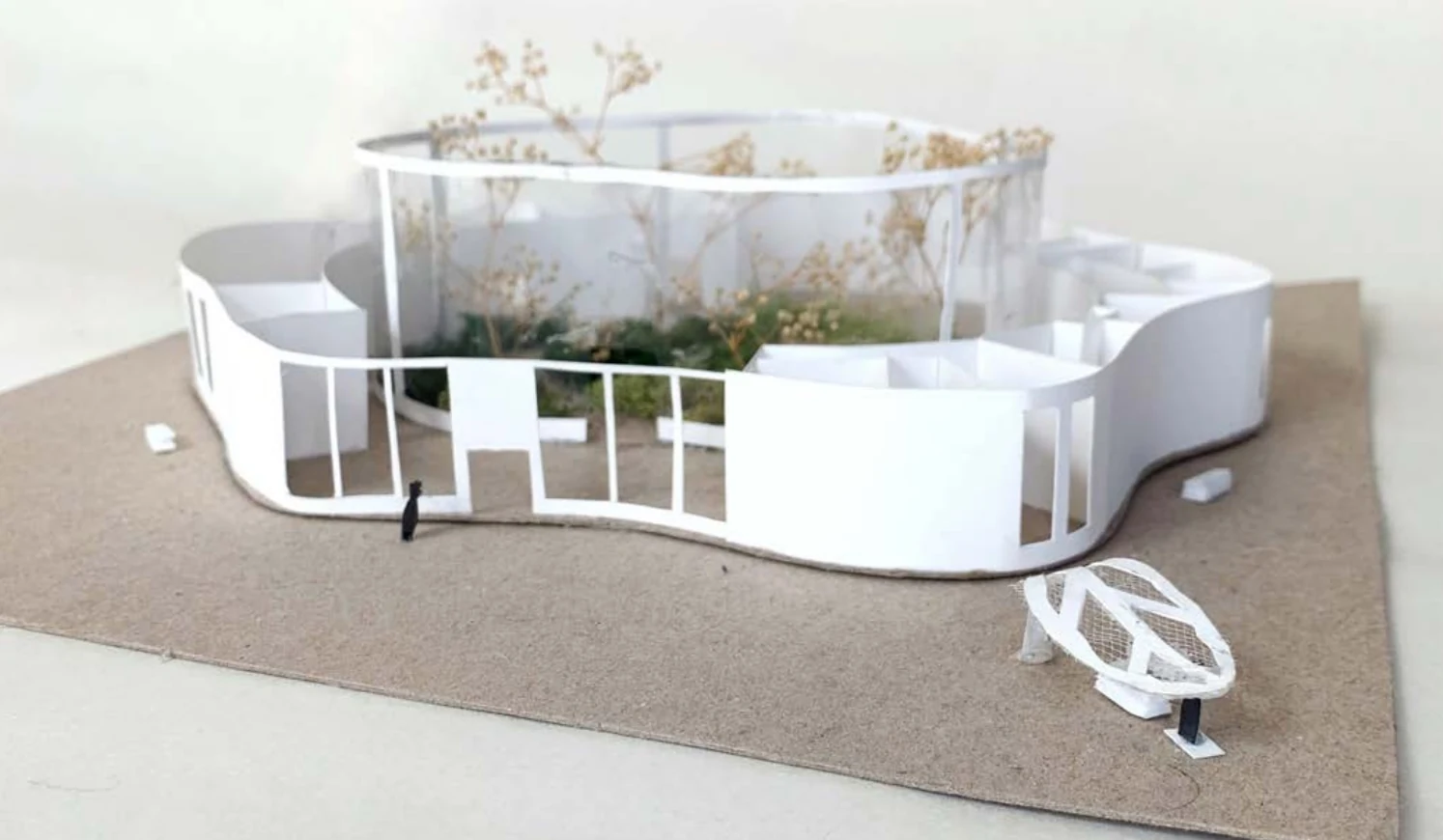 Model with roof removed